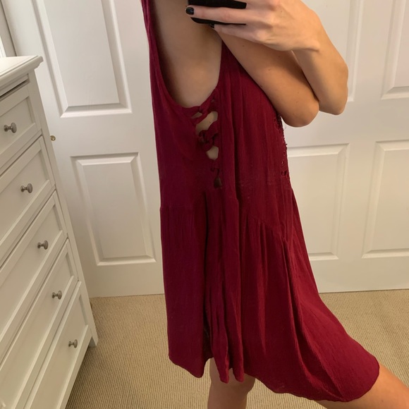 Raspberry Free People Embroidered Dress - Picture 3 of 7